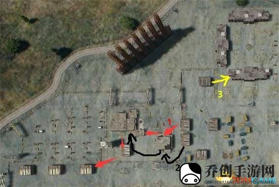 绝地求生机场地形与行动路线