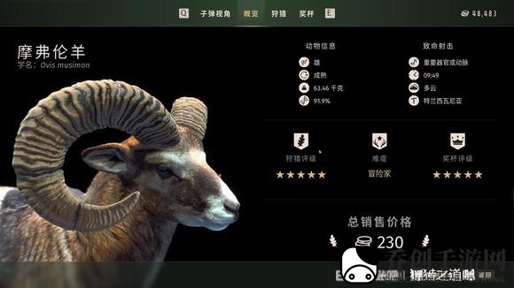 狩猎之道五星摩弗伦羊怎么捕猎